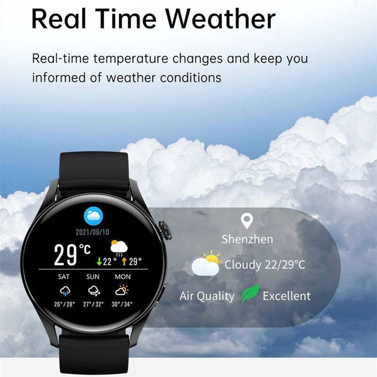 Smartwatch męski Hagen HC22 SET na czerwonym pasku silikonowym ⌚ z bluetooth 📲   (5).jpg